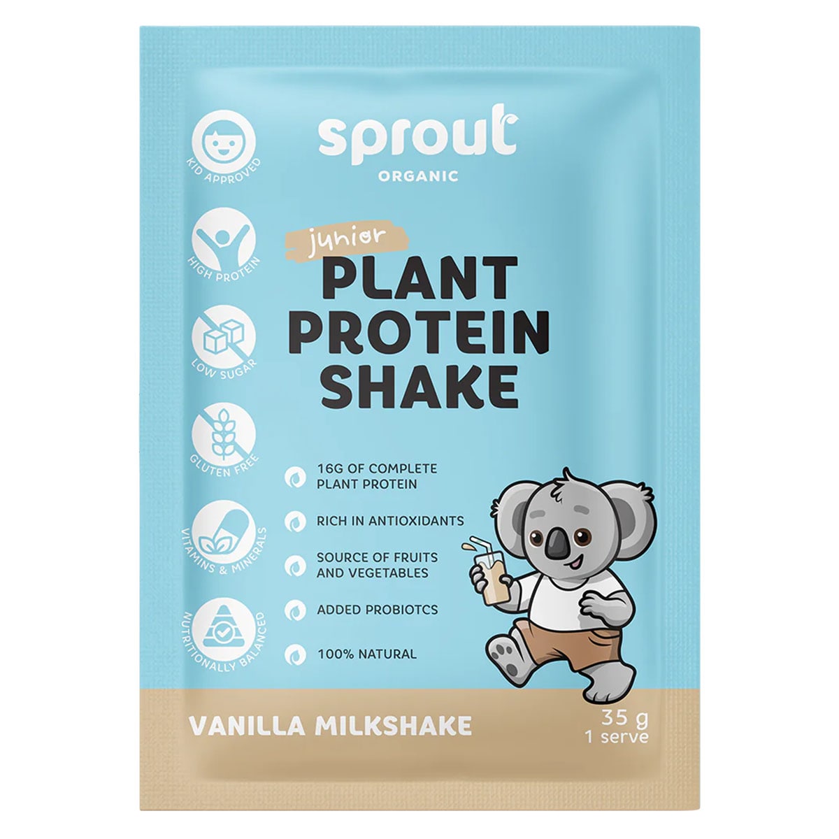Sprout Junior Plant Protein Shake Vanilla 12 x 35g