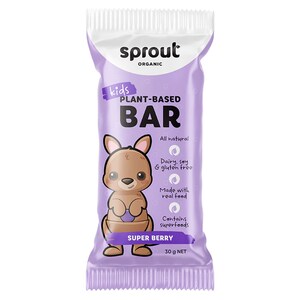 Sprout Kids Plant Based Bar - Super Berry 12 x 30g