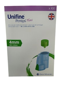 Unifine Pentips Plus 32G 4mm 100 Pack