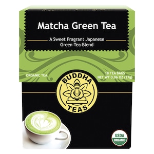 Buddha Teas Organic Tea Bags Matcha Green Tea 18 Pack
