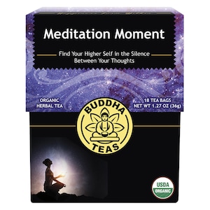 Buddha Teas Organic Herbal Tea Bags Meditation Moment 18 Pack