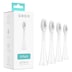 Ordo Sonic+ Electric Brush Heads White Silver 4 Pack