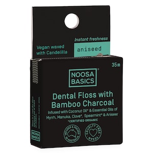 Noosa Basics Bamboo Charcoal Dental Floss - Aniseed 35m