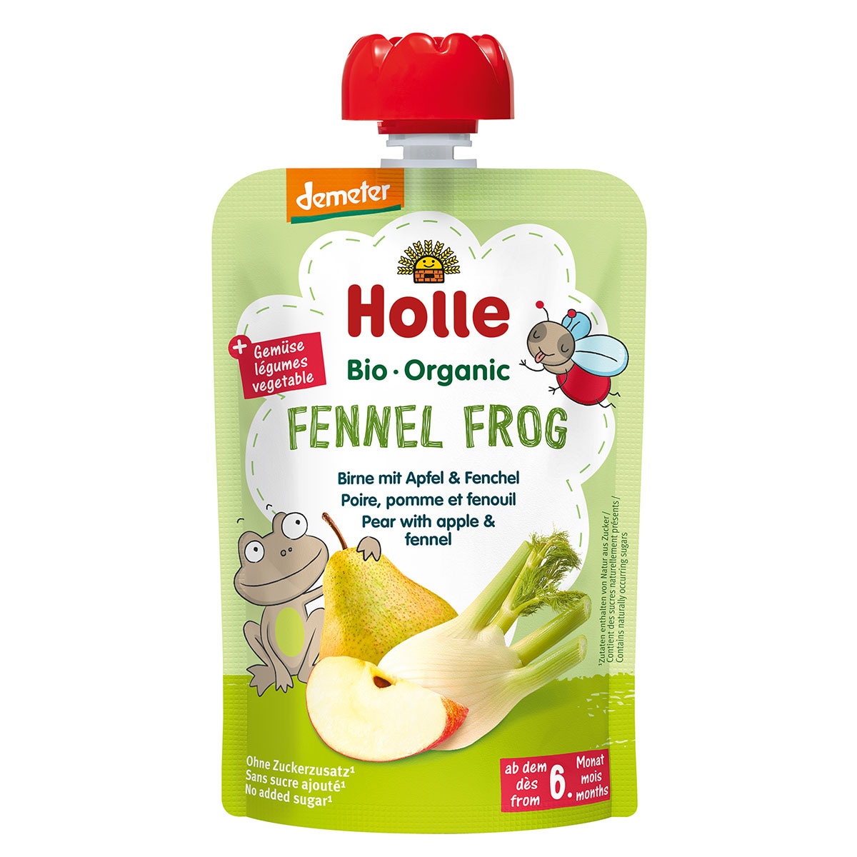 Holle Fennel Frog - Pear with Apple & Fennel 100g