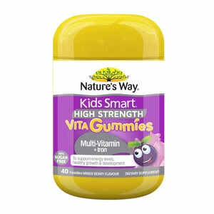 Natures Way Kids Smart High Strength Vita Gummies Multi-Vitamin + Iron 40 Pack