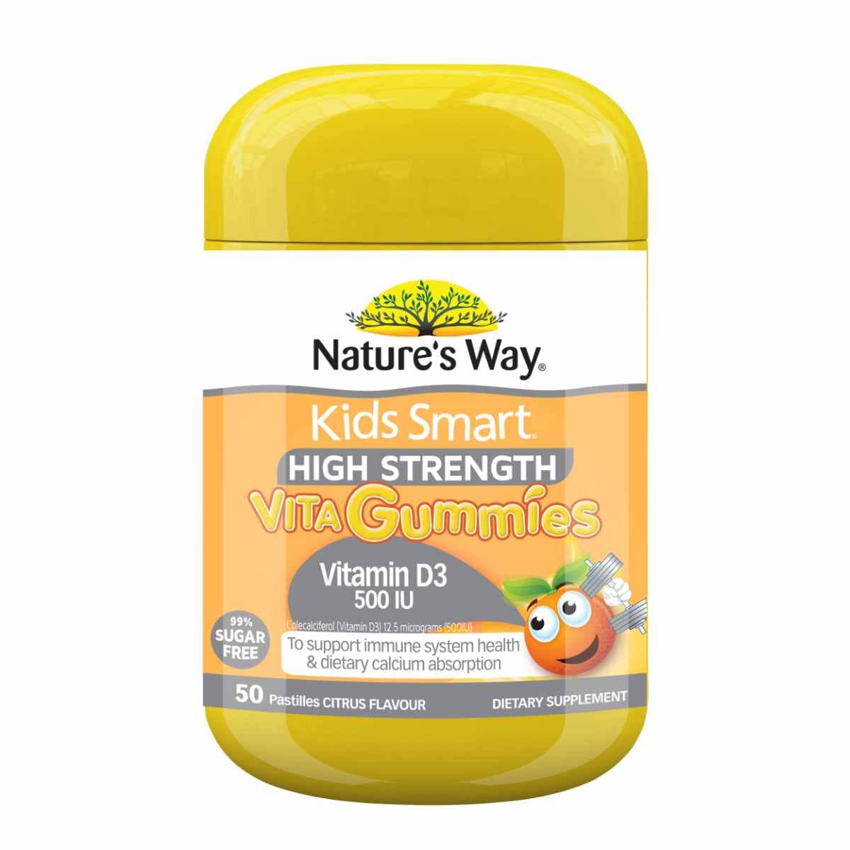 Natures Way Kids Smart High Strength Vita Gummies Vitamin D3 50 Pack
