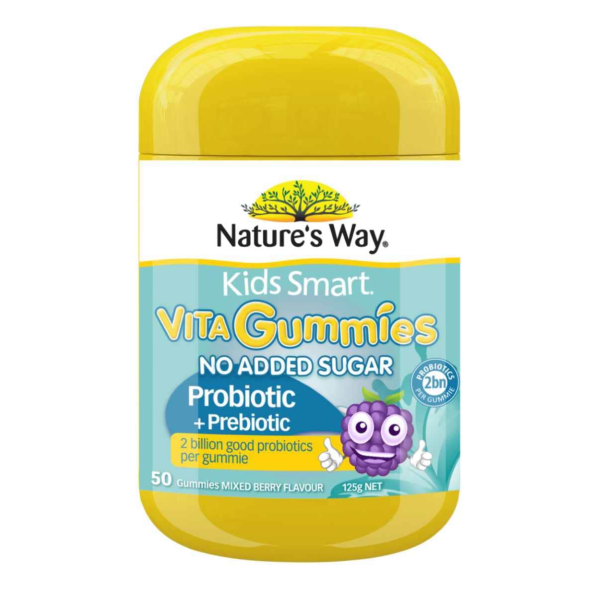 Natures Way Kids Smart Vita Gummies Probiotic + Prebiotic 50 Pack