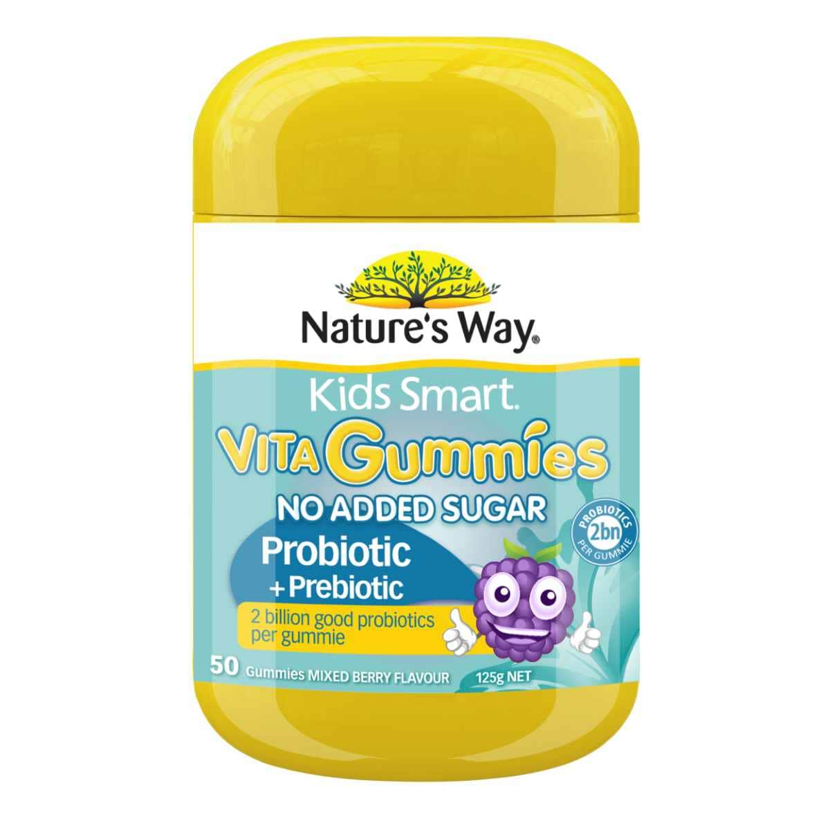 Natures Way Kids Smart Vita Gummies Probiotic + Prebiotic 50 Pack | Healthylife Australia