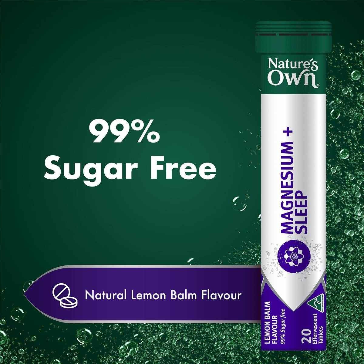 Nature's Own Effervescent Magnesium + Sleep Tablets 20 Pack