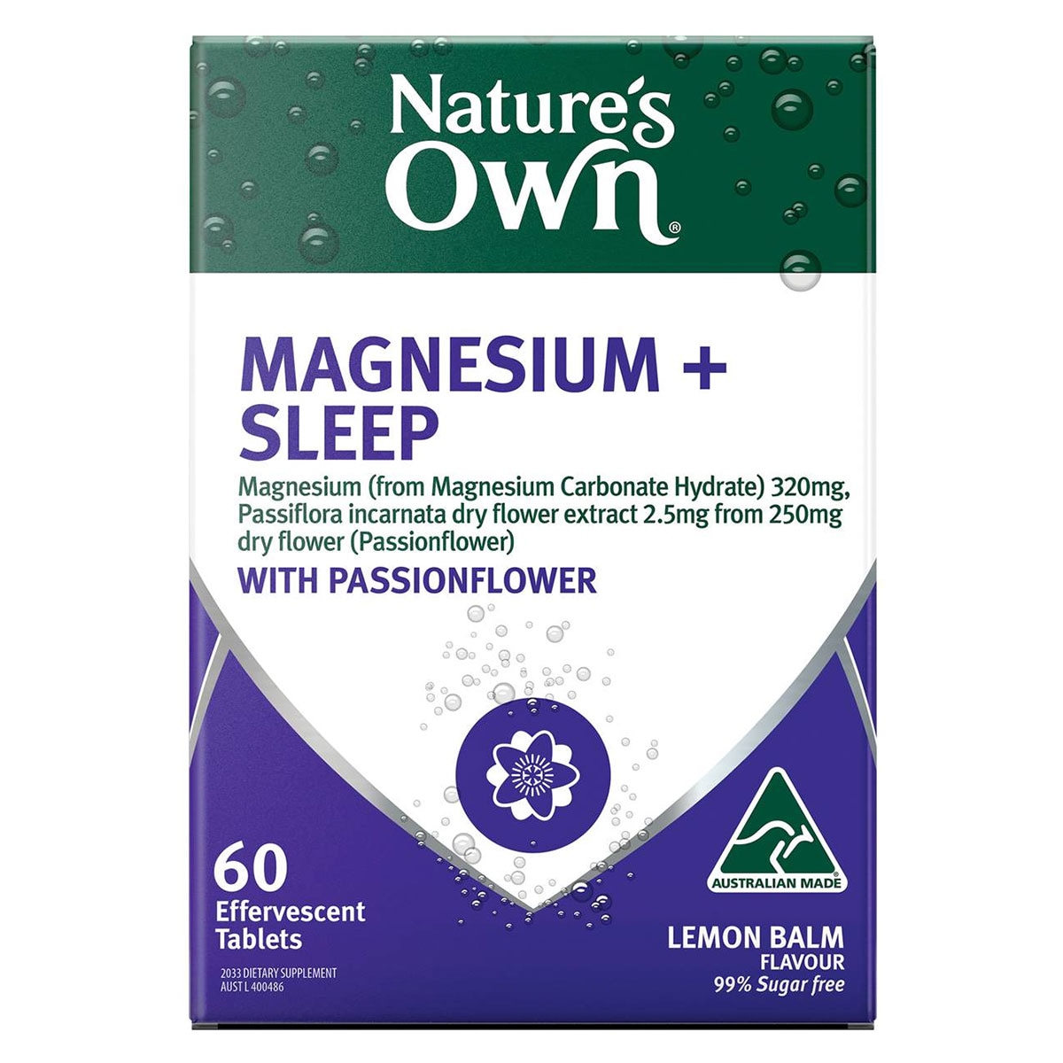 Nature's Own Effervescent Magnesium + Sleep Tablets 60 Pack | Healthylife Australia