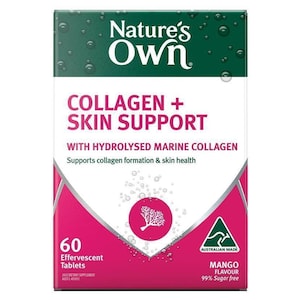 Nature's Own Effervescent Collagen + Skin Support Tablets 60 Pack