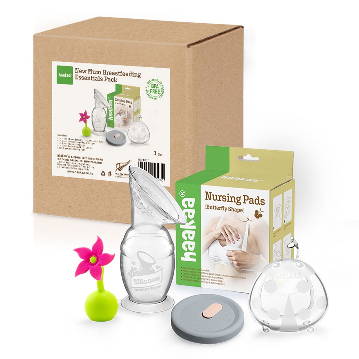 Haakaa New Mum Breastfeeding Essentials Pack