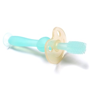Haakaa 360 Silicone Baby Toothbrush Blue