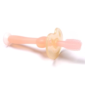 Haakaa 360 Silicone Baby Toothbrush Pink