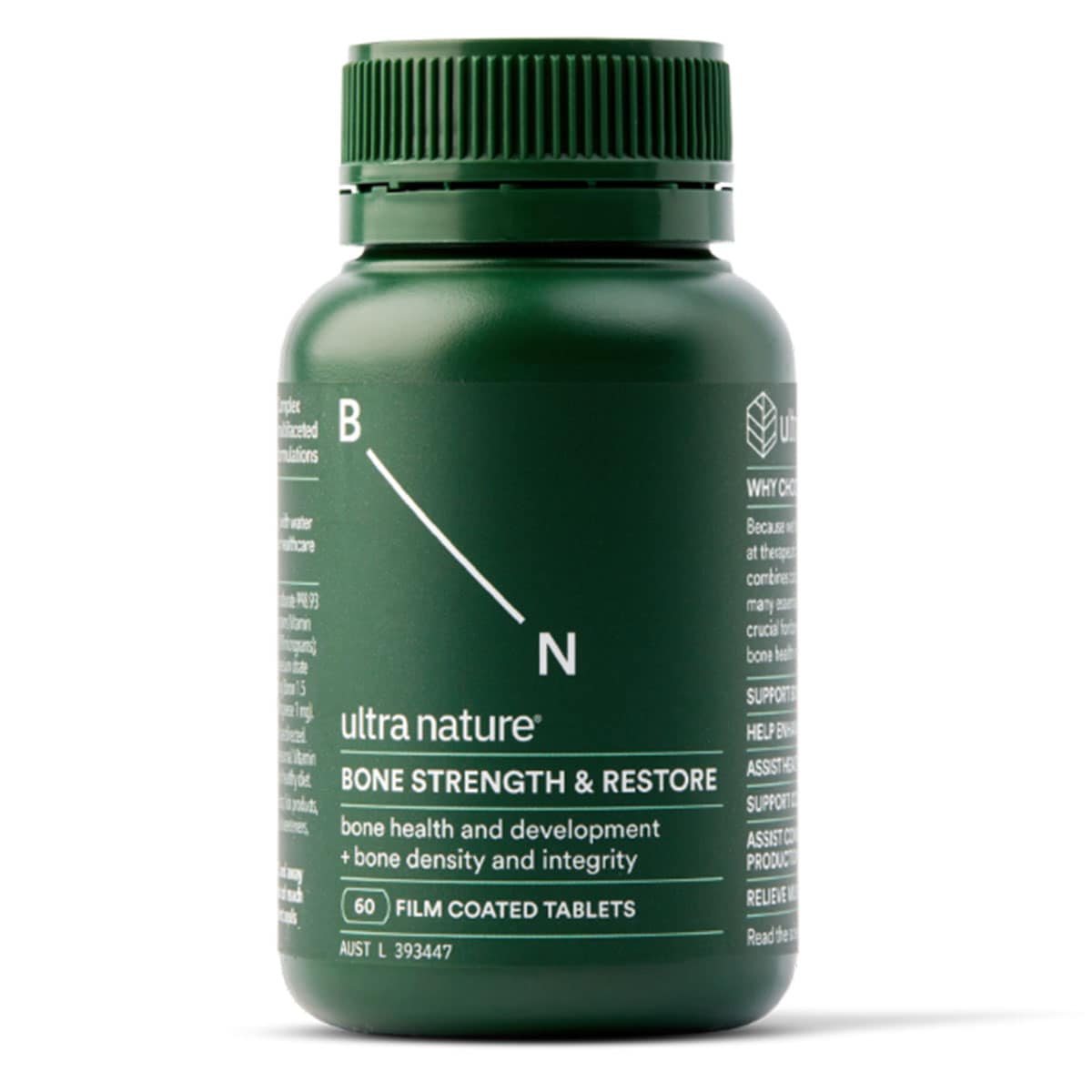 Ultra Nature Bone Strength & Restore 60 Tablets | Healthylife Australia