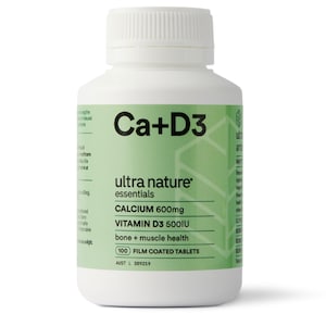 Ultra Nature Essentials Calcium + Vitamin D3 100 Tablets