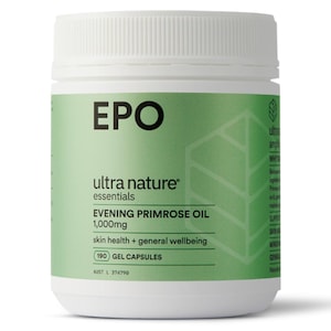 Ultra Nature Essentials Evening Primrose Oil 190 Gel Capsules
