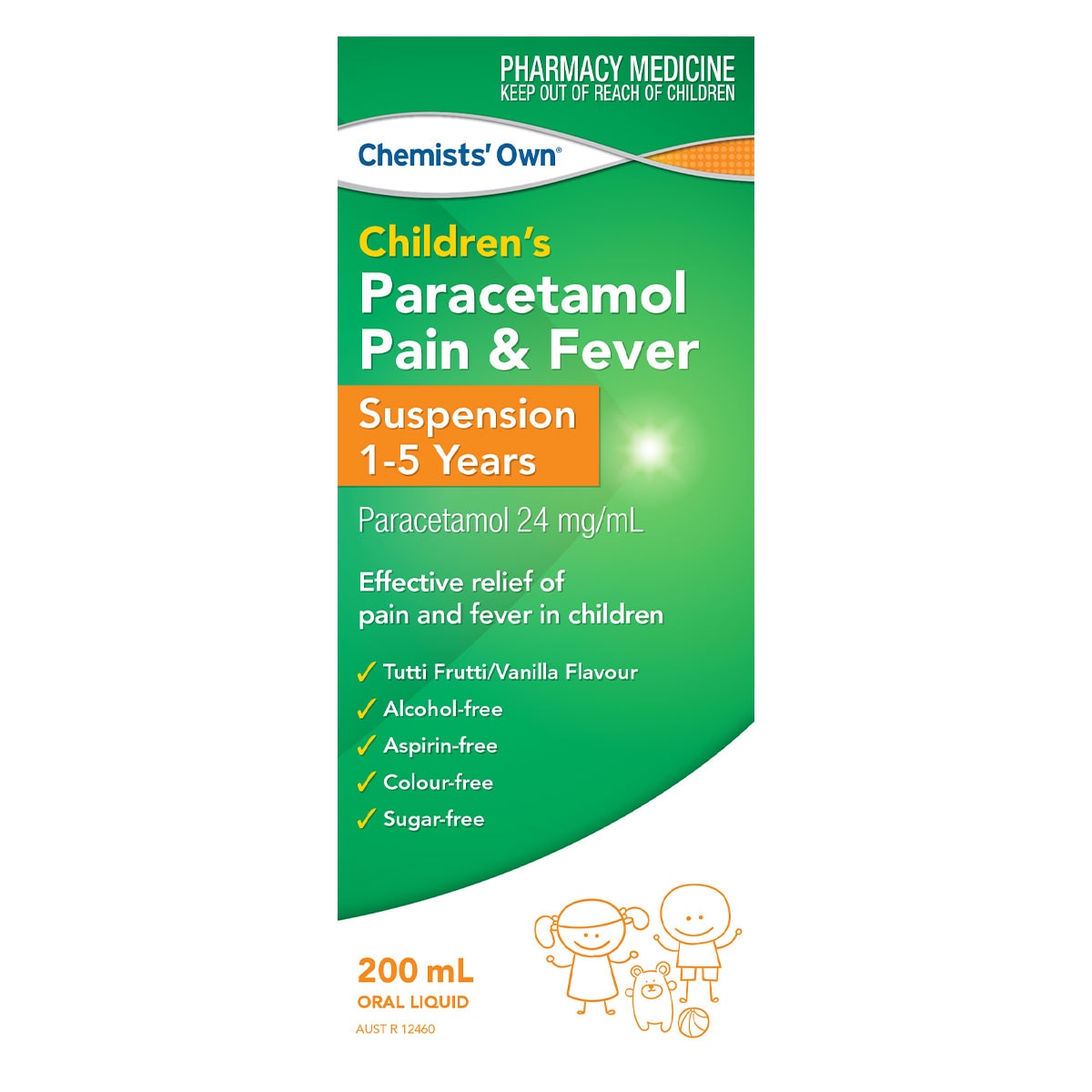 Chemists Own Children's Paracetamol Suspension 1-5 Years 200ml