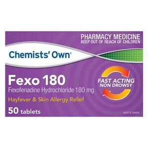 Chemists Own Fexo 180mg 50 Tablets