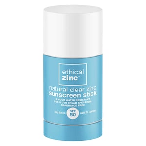 Ethical Zinc Natural Clear Zinc Sunscreen Stick SPF50 50g