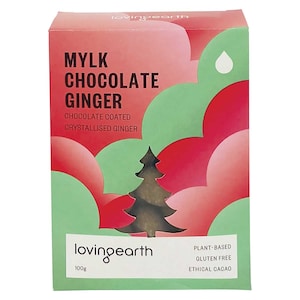 Loving Earth Mylk Chocolate Ginger 100g