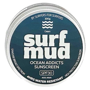 Surfmud Ocean Addicts Sunscreen SPF30 Tin 100g