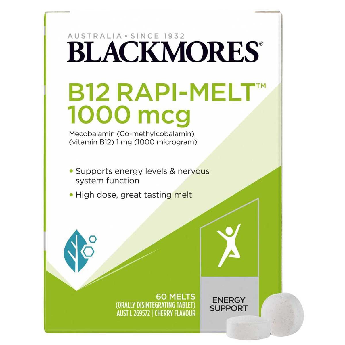 Blackmores B12 Rapi-Melt 1000mcg 60 Melts Australia