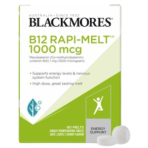 Blackmores B12 Rapi-Melt 1000mcg 60 Melts