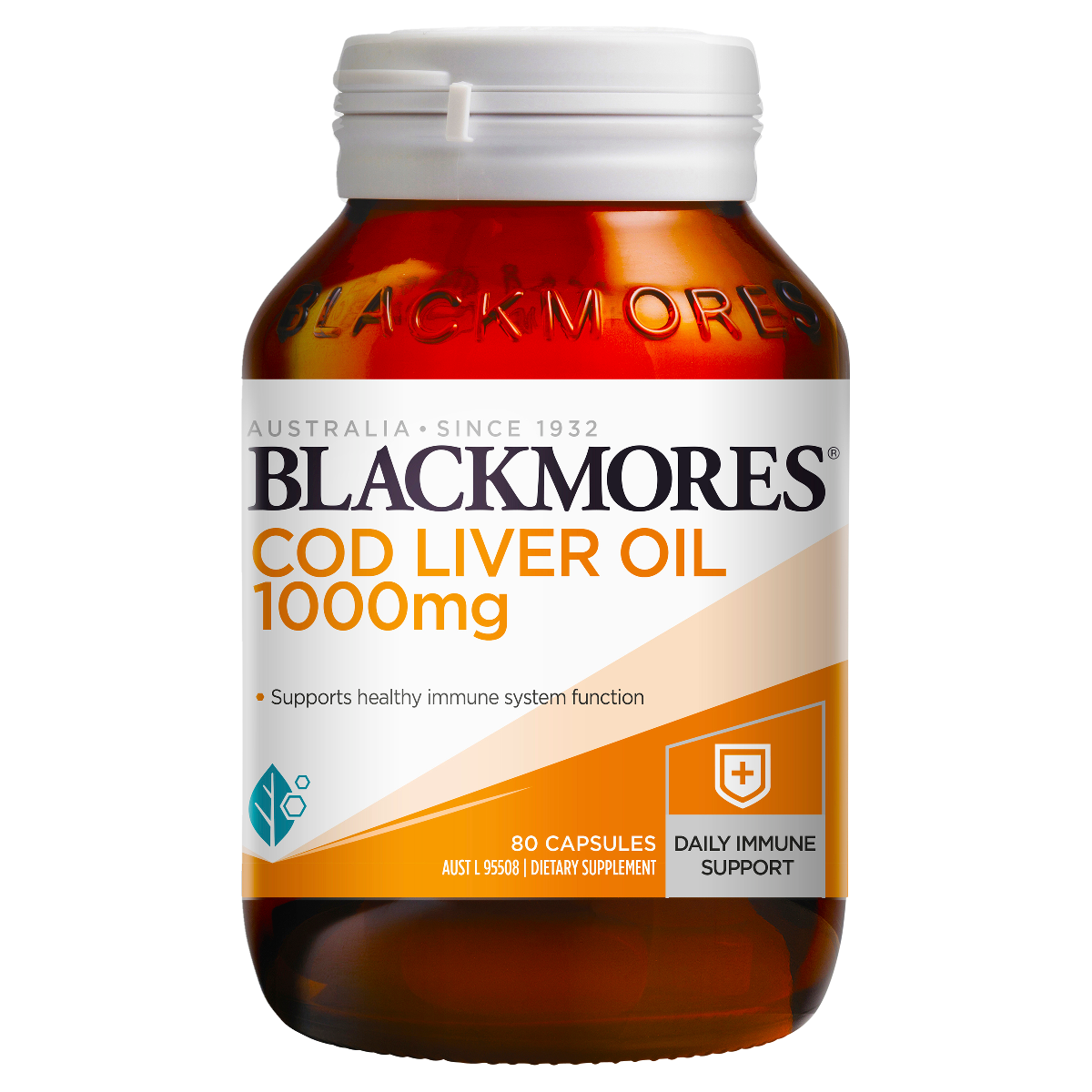 Blackmores Cod Liver Oil 1000mg 80 Capsules Australia