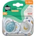 Tommee Tippee Night Time Soothers 6-18 Months 2 Pack Assorted Colours