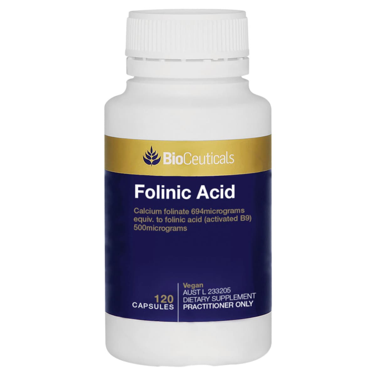 BioCeuticals Folinic Acid 120 Capsules | Healthylife Australia