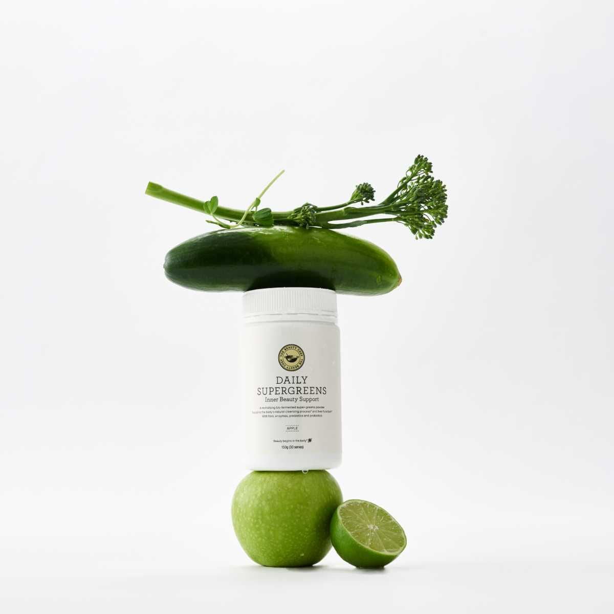 The Beauty Chef Daily Supergreens Inner Beauty Support Apple 150g