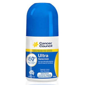 Cancer Council Sunscreen Ultra SPF50+ Roll-On 75ml