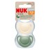 NUK for Nature Silicone Baby Soother 0-6 Months 2 Pack