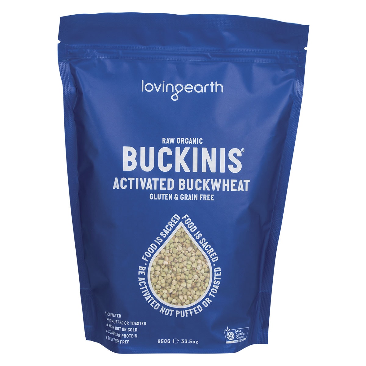 Loving Earth Buckinis Activated Buckwheat 950g