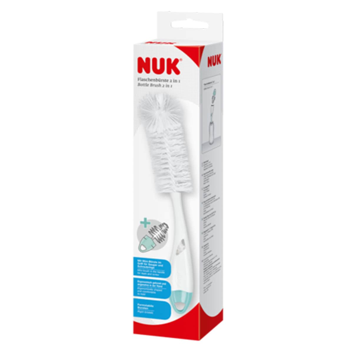 NUK 2-in-1 Flexible Bottle and Teat Cleaning Brush