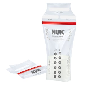 NUK Breast Milk Storage Bags 180ml 25 Pack