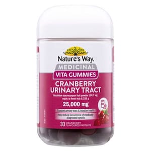 Natures Way Medicinal Vita Gummies Cranberry 30 Pack
