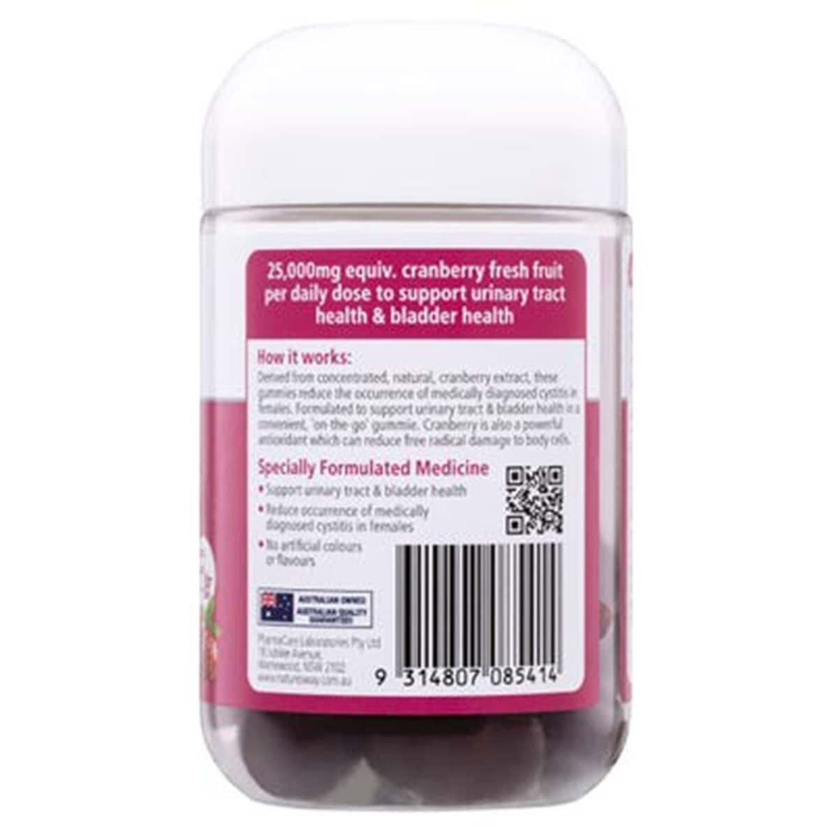 Natures Way Medicinal Vita Gummies Cranberry 30 Pack