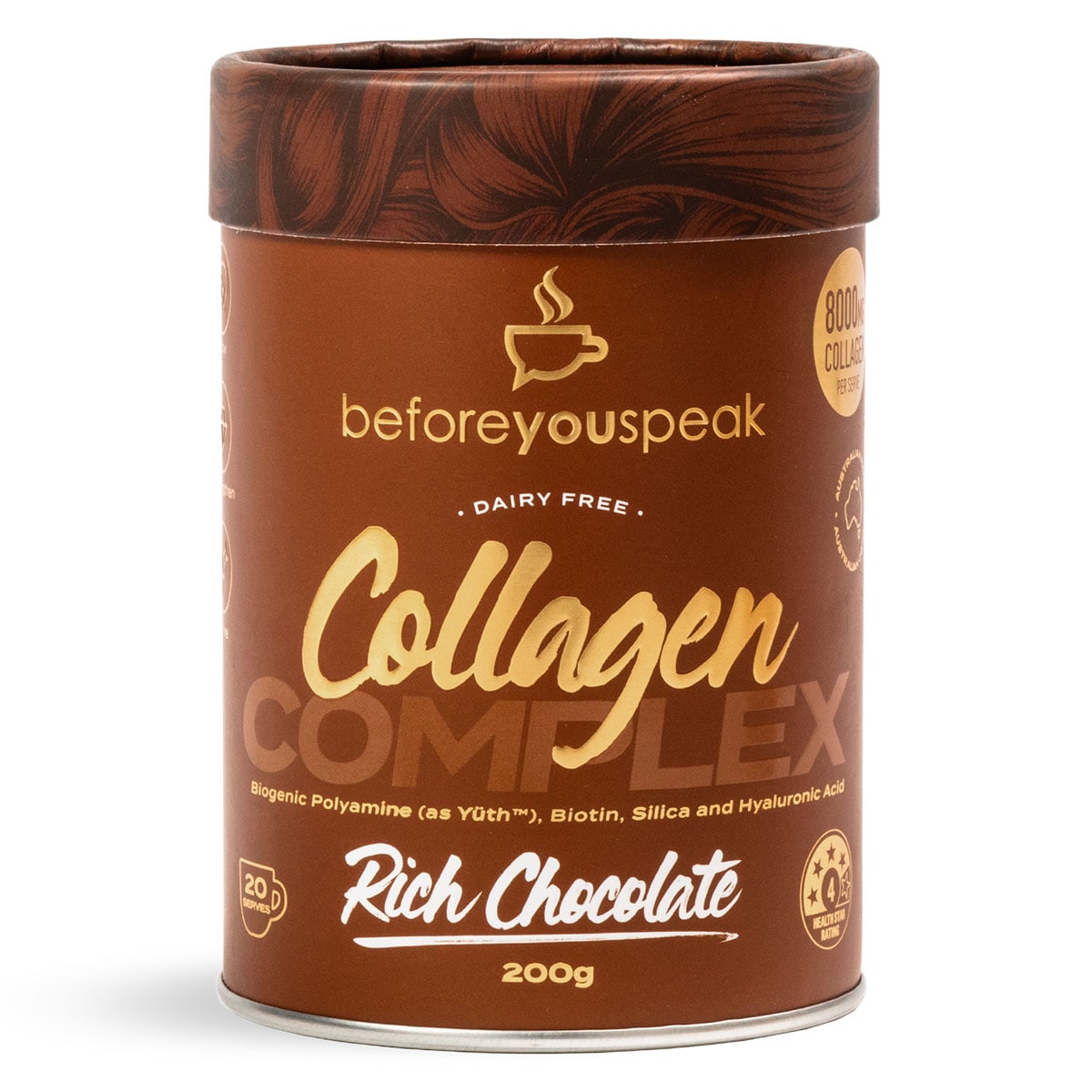 Beforeyouspeak Collagen Complex - Rich Chocolate 200g