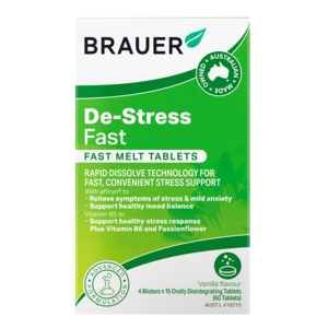 Brauer De-Stress Fast Melt 60 tablets