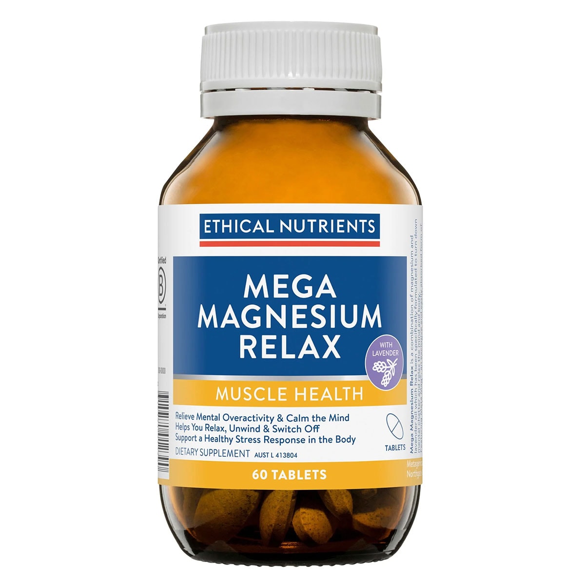 Ethical Nutrients Mega Magnesium Relax 60 Tablets