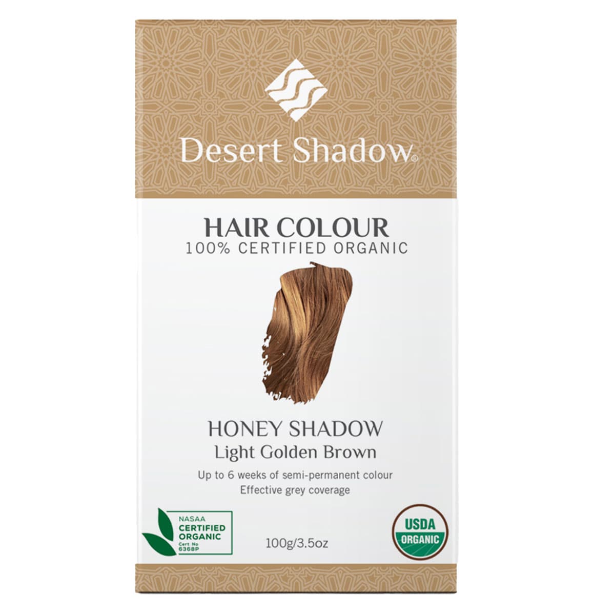 Desert Shadow Organic Hair Colour - Honey Shadow 100g