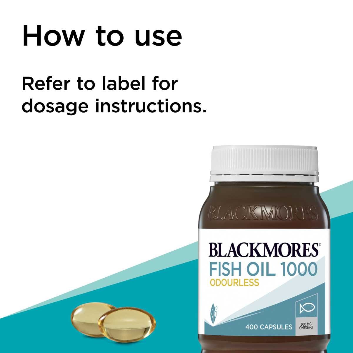 Blackmores odourless fish shop oil 400 mini capsules