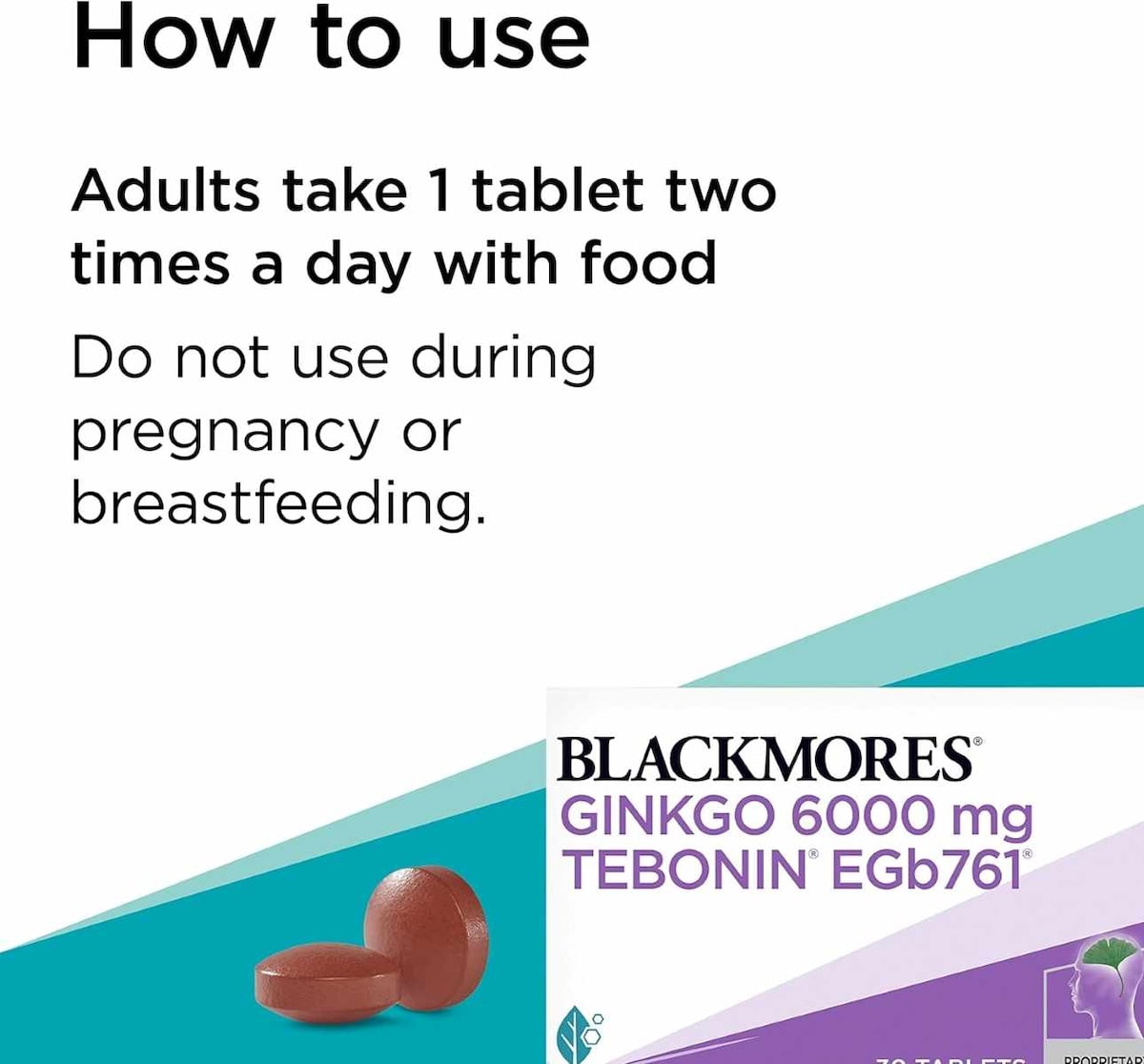 Blackmores Ginkgo 6000mg Tebonin 30 Tablets