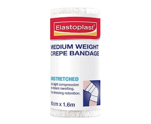 Elastoplast Medium Weight Crepe Bandage Unstretched 10cm x 1.6m Roll