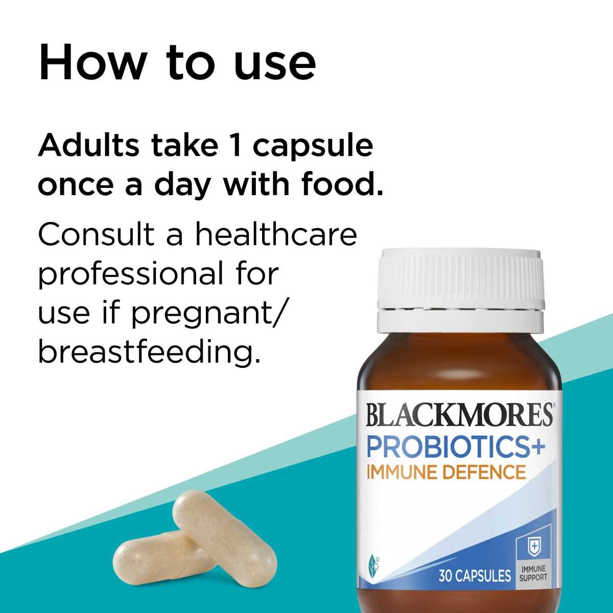 Blackmores Probiotics + Immune Defence 30 Capsules