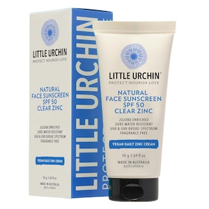 Little Urchin Natural Clear Zinc Sunscreen SPF50 50g