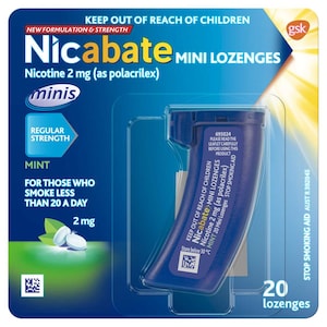 Nicabate Quit Smoking Mini Lozenges Mint 2Mg - 20 Pack