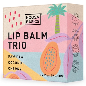 Noosa Basics Lip Balm Trio Paw Paw Coconut & Cherry
